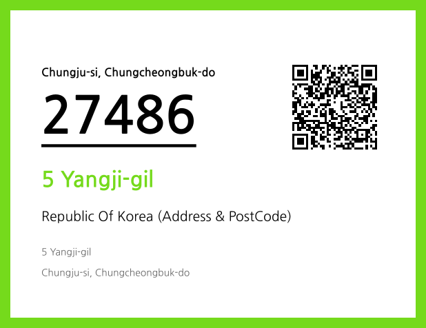Address and Postal Code QR Code Image (CC BY 4.0)