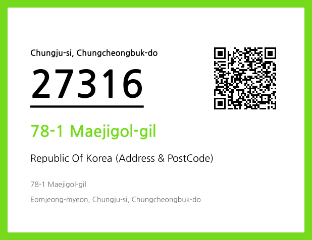 Address and Postal Code QR Code Image (CC BY 4.0)