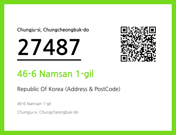 Address and Postal Code QR Code Image (CC BY 4.0)