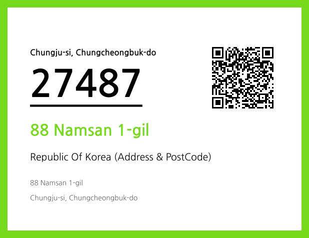 CC BY 4.0 Address and Postal Code QR Code Image (CC BY 4.0)