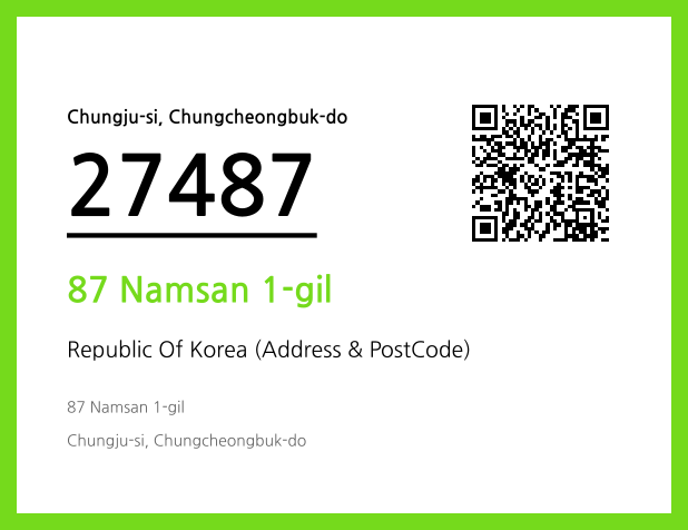 Address and Postal Code QR Code Image (CC BY 4.0)