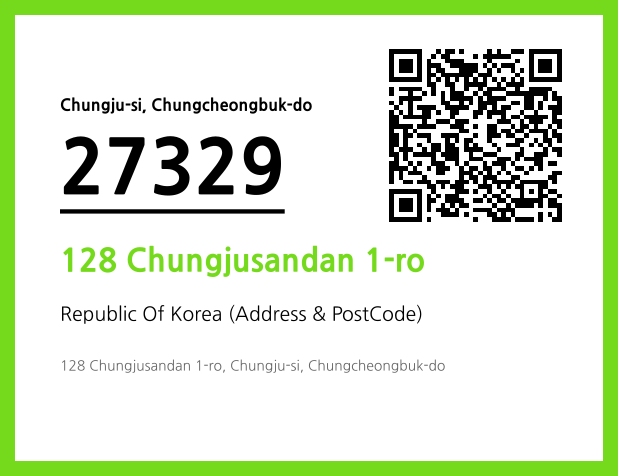 Address and Postal Code QR Code Image