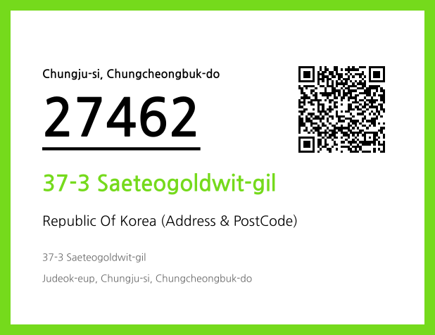 CC BY 4.0 Address and Postal Code QR Code Image (CC BY 4.0)