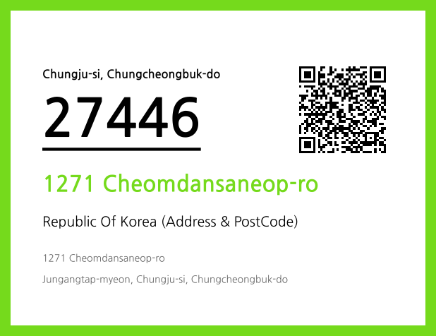 Address and Postal Code QR Code Image (CC BY 4.0)