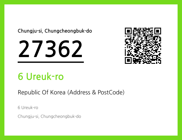 Address and Postal Code QR Code Image (CC BY 4.0)