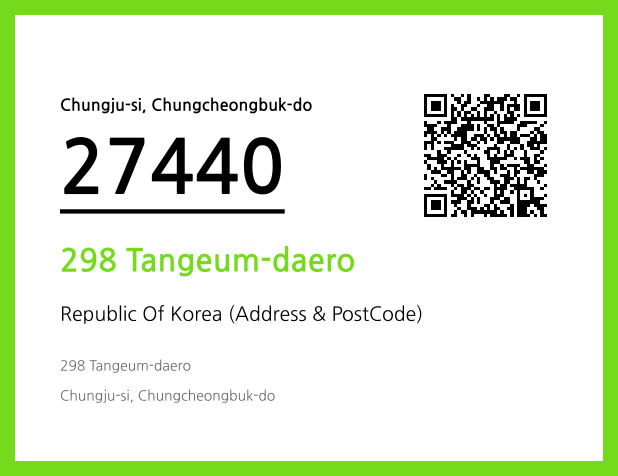 Address and Postal Code QR Code Image (CC BY 4.0)