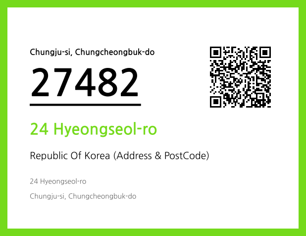 Address and Postal Code QR Code Image (CC BY 4.0)
