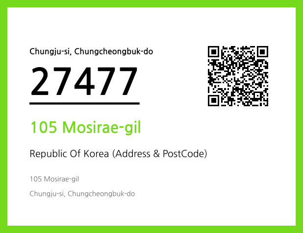 CC BY 4.0 Address and Postal Code QR Code Image (CC BY 4.0)