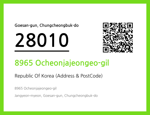 Address and Postal Code QR Code Image (CC BY 4.0)