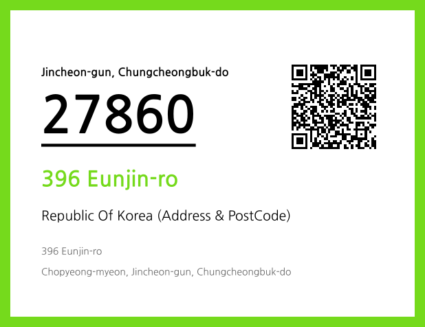 Address and Postal Code QR Code Image (CC BY 4.0)