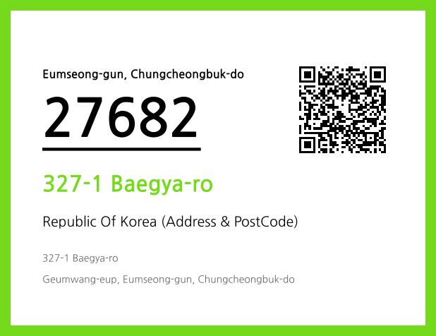 CC BY 4.0 Address and Postal Code QR Code Image (CC BY 4.0)