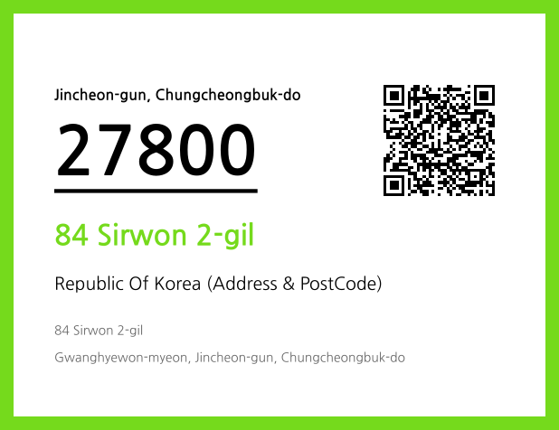 Address and Postal Code QR Code Image (CC BY 4.0)