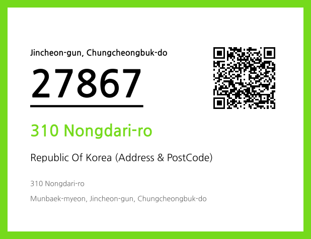Address and Postal Code QR Code Image (CC BY 4.0)