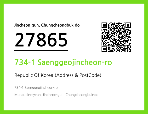 CC BY 4.0 Address and Postal Code QR Code Image (CC BY 4.0)