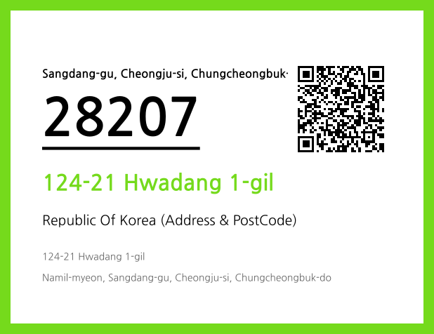 Address and Postal Code QR Code Image (CC BY 4.0)