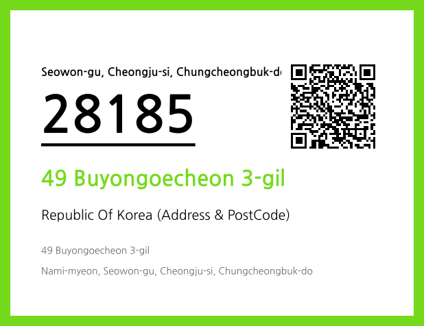 Address and Postal Code QR Code Image (CC BY 4.0)