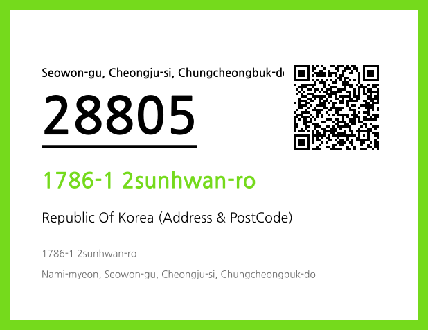 Address and Postal Code QR Code Image (CC BY 4.0)