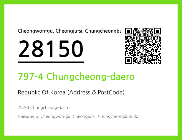 Address and Postal Code QR Code Image (CC BY 4.0)
