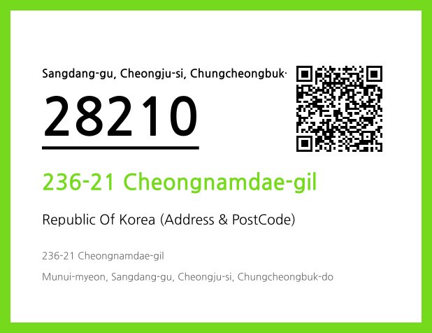 Address and Postal Code QR Code Image (CC BY 4.0)