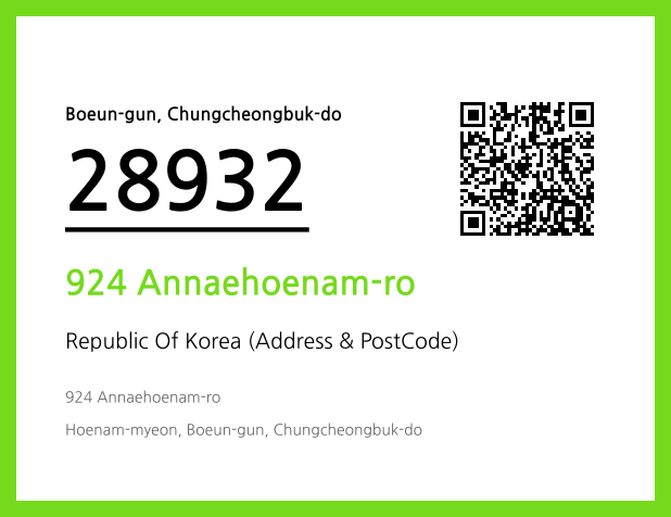 Address and Postal Code QR Code Image (CC BY 4.0)