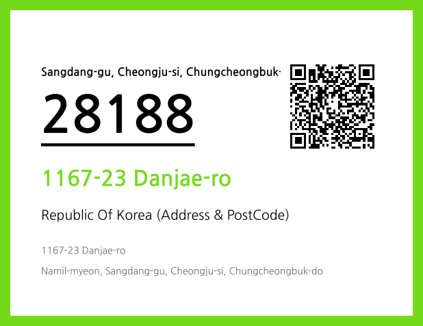 CC BY 4.0 Address and Postal Code QR Code Image (CC BY 4.0)