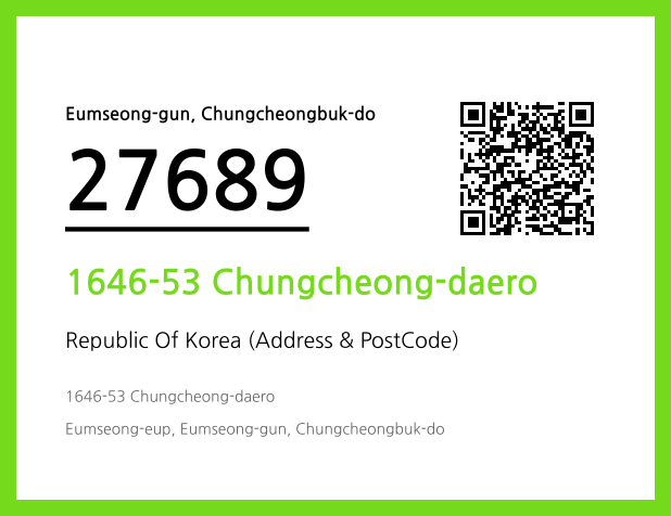 Address and Postal Code QR Code Image (CC BY 4.0)