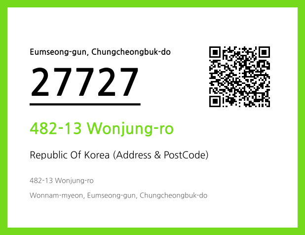 Address and Postal Code QR Code Image (CC BY 4.0)