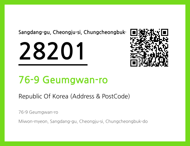 Address and Postal Code QR Code Image (CC BY 4.0)
