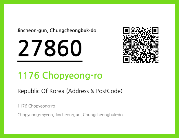 Address and Postal Code QR Code Image (CC BY 4.0)