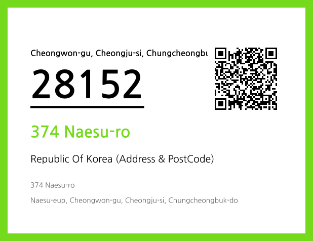 CC BY 4.0 Address and Postal Code QR Code Image (CC BY 4.0)