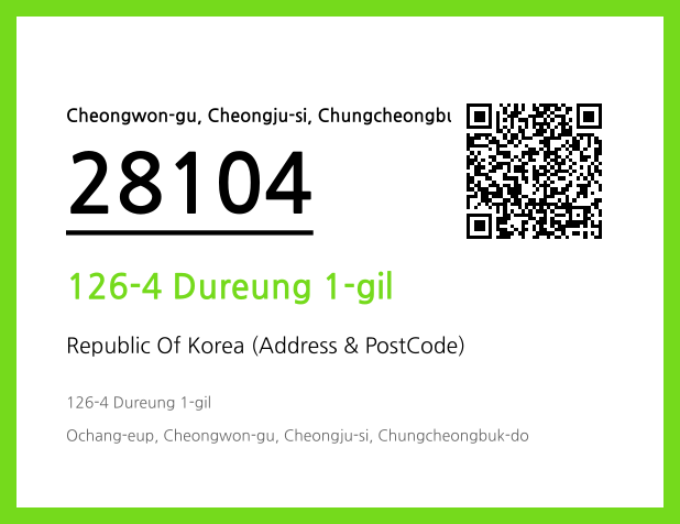 Address and Postal Code QR Code Image (CC BY 4.0)