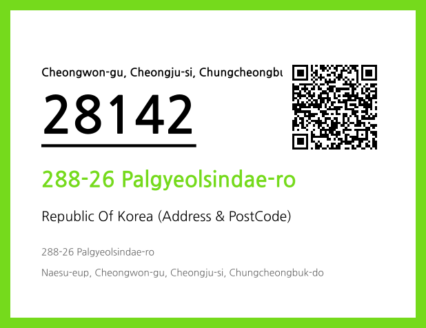 Address and Postal Code QR Code Image (CC BY 4.0)