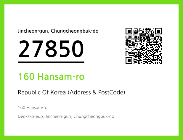 Address and Postal Code QR Code Image (CC BY 4.0)