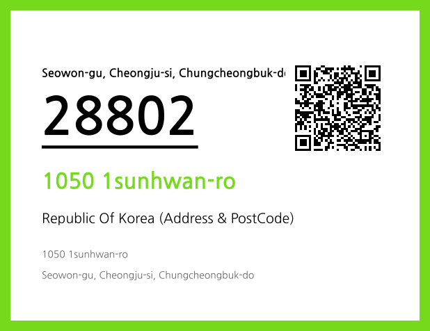 Address and Postal Code QR Code Image (CC BY 4.0)