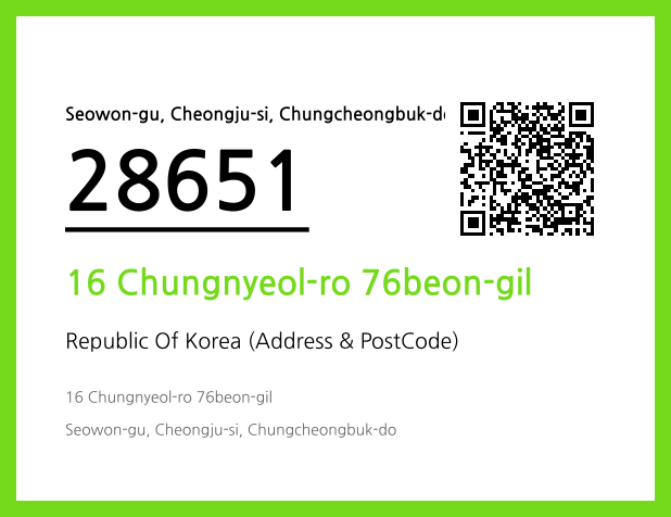 CC BY 4.0 Address and Postal Code QR Code Image (CC BY 4.0)