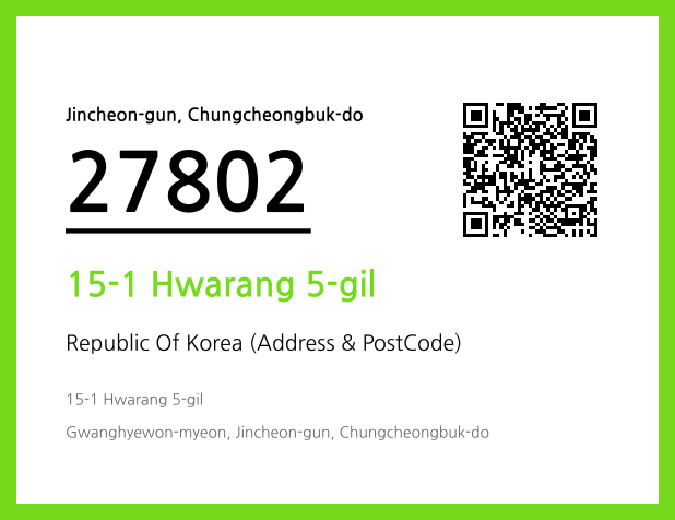 Address and Postal Code QR Code Image (CC BY 4.0)