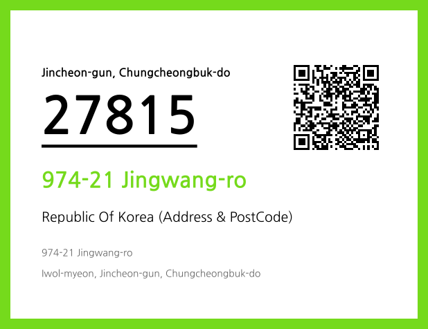 Address and Postal Code QR Code Image (CC BY 4.0)